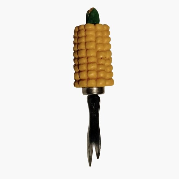Corn Cob Holder Hors d oeuvres Pick Butter Pat Boston Warehouse - Picture 2 of 5